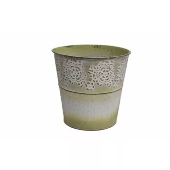 Bádog Kaspó Kerek 140-B-341 - D15*14.3H*D11cm (80/#)