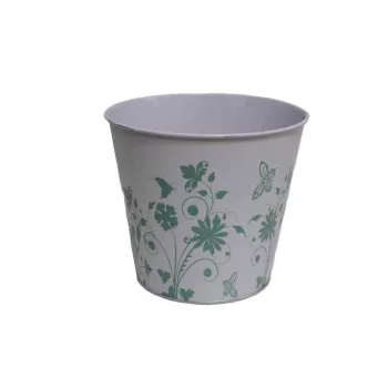 Bádog Kaspó Lepkés 140-B-505 - D18*16H*D13cm (60/#)