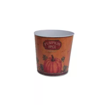 Bádog Kaspó Pumpkin 140-B-517 - D14*13.5H*D11cm (90/#)