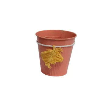Bádog Kaspó Levél Logó 140-B-534/S - D13*13H*D9cm (90/#)