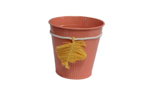 Bádog Kaspó Levél Logó 140-B-534/S - D13*13H*D9cm (90/#)