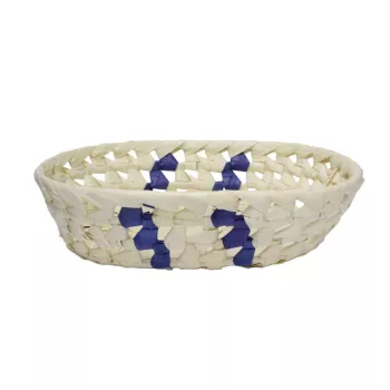   Fonott Kosár Pálmalevél Ovális 8-PL-02 - 23*17*H6cm (10/gy_240/#)