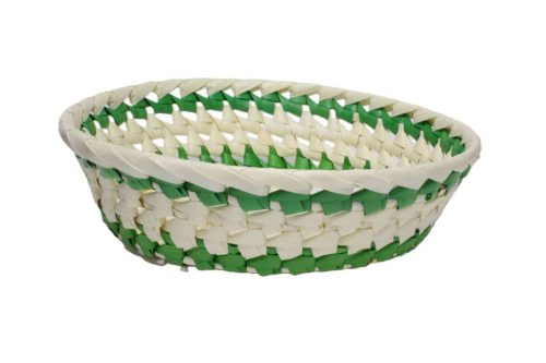 Fonott Kosár Pálmalevél Kerek 8-PL-04 - D26*H7cm