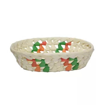   Fonott Kosár Pálmalevél Ovális Magyar 8-PL-06 - 23*17*H6cm (10/gy_240/#)