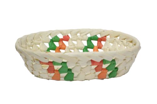 Fonott Kosár Pálmalevél Ovális Magyar 8-PL-06 - 23*17*H6cm