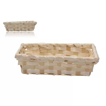 Bambusz Kosár Natúr 8-2401 - 20*12*H5cm (10/gy_240/#)