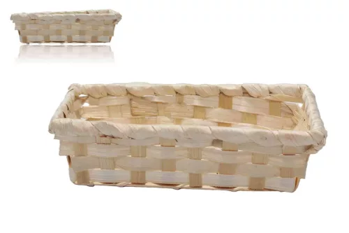 Bambusz Kosár Natúr 8-2401 - 20*12*H5cm (10/gy_240/#)