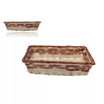 Bambusz Kosár Tégla 8-2404 - 24*18*H6cm (10/gy_180/#)