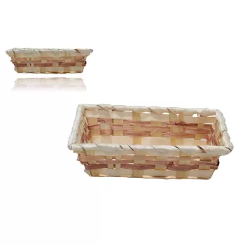 Bambusz Kosár 8-2408 - 20*12*H5cm (10/gy_240/#)