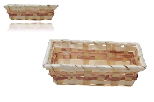 Bambusz Kosár 8-2408 - 20*12*H5cm (10/gy_240/#)