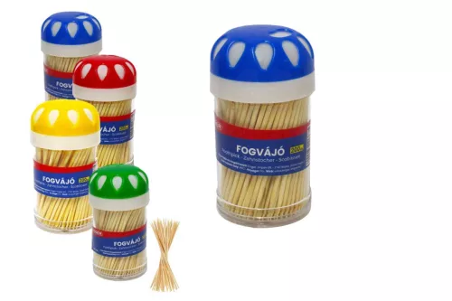Fogvájó 200 Darabos Hengeres Színes Tetővel eng-582 (12/gy_600/#)