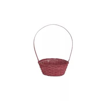   Bambusz Florentin Ovál Antikolt Piros 66-2-A/P 30*22*H13/49cm (80/#)
