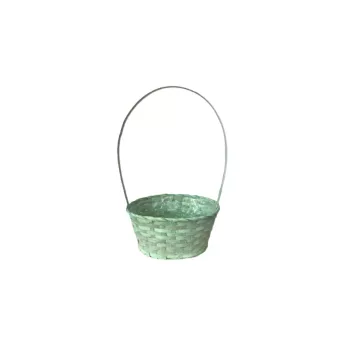   Bambusz Florentin Ovál Antikolt Zöld 66-2-A/Z 30*22*H13/49cm (80/#)