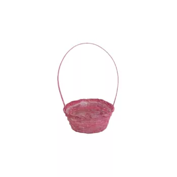   Bambusz Florentin Ovál Antikolt Kicsi Piros 66-22-A/P 22*17*H10/36cm (90/#)