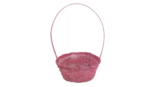 Bambusz Florentin Ovál Antikolt Kicsi Piros 66-22-A/P 22*17*H10/36cm (90/#)