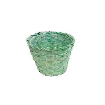   Bambusz Pohár Antikolt Zöld 66-29-A/GR D13*H9,5cm (20/gy_180/#)