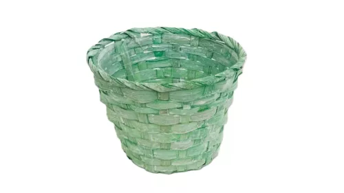 Bambusz Pohár Antikolt Zöld 66-29-A/GR D13*H9,5cm (20/gy_180/#)