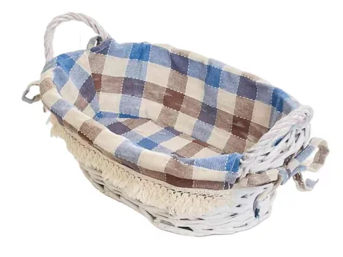 Vessző Kosár Ovál Füles Textiles 68-104 26*19*H10 (60/#)