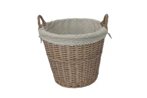Vessző Szennyestartó Kerek Textiles 38*33cm 68-SZT-39 (6/#)