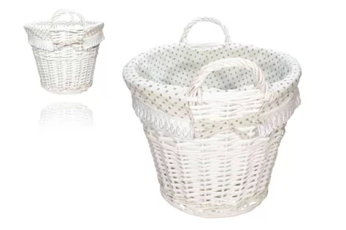 Vessző Szennyestartó Kerek Textiles 38*33cm 68-SZT-40 (6/#)