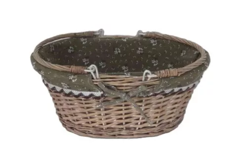 Bevásárló Kosár Textiles Lf. Barna 68-95/BR 35*27*H15cm (24/#)