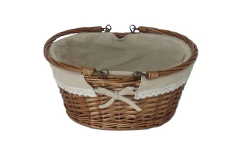 Bevásárló Kosár Textiles Lf. Natúr 68-95/N 35*27*H15cm (24/#)