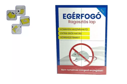 Egér- és Rovarfogó Ragasztós Lap Kicsi 17*12,5cm (100/#)