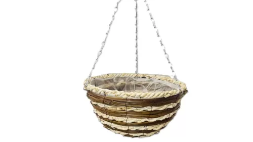 Függő Kaspó Kukorica+Vessző 17-22 - D30*H15cm (20/#)