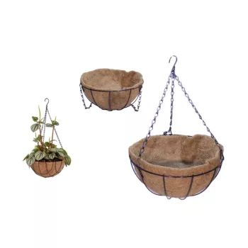   Függő Kaspó Kókuszháncs 17-Kókusz-01 - D30*H15cm (20/#)