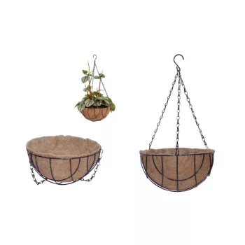   Függő Kaspó Kókuszháncs 17-Kókusz-02/30 - D30*H15cm (20/#)
