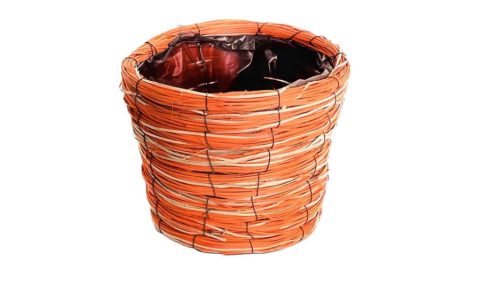 Kaspó Rattan Orange 7-K197/O - Durchmesser20*H16cm