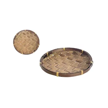 Coș de bambus Pille Brown 8-A-04/BR - D15*H2cm