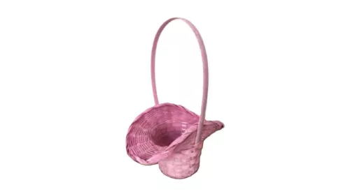 Bambusz Flor. Pink 66-54/PINK - 22*17*H13/30cm 8/72