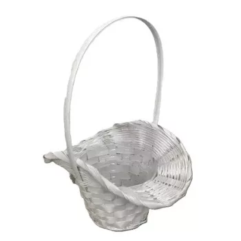 Bambusz Flor. Fehér 66-54/W - 22*17*H13/30cm (8/gy_72/#)