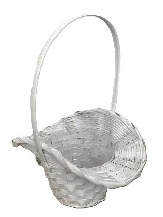 Bambusz Flor. Fehér 66-54/W - 22*17*H13/30cm