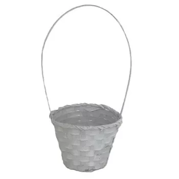 Bambusz Flor. Fehér 66-38/W - D13*H9,5/29cm (10/gy_150/#)
