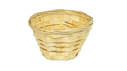 Coș din bambus Rotund 8-21 - Dia12×H6cm