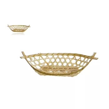   Coș din bambus Cârlig Barcă Natural 8-85/N - 25/27*12*H4/11cm