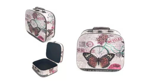 Doboz Sarkított Pillangós 11-S-29/L - 33*29,5*H13cm (6/#)