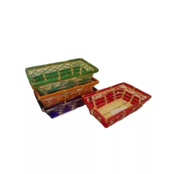 Cos din bambus Brick King Mix 8-164 - 26*16*H8cm