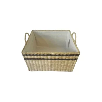 Fonott Láda Füles, Natúr 65-66/XL - 38*33*H32cm (2/#)