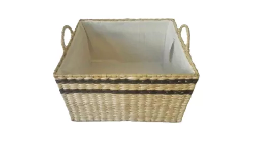 Fonott Láda Füles, Natúr 65-66/XL - 38*33*H32cm (2/#)