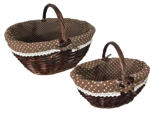 Bevásárló Kosár Barna 68-110/S - 27*21*H15/21cm (8/#)