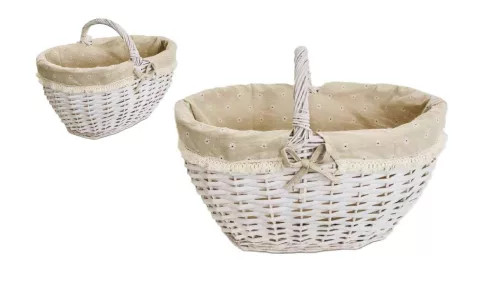 Bevásárló Kosár Fehér 68-174/M - 46*33*H25/33cm (4/#)