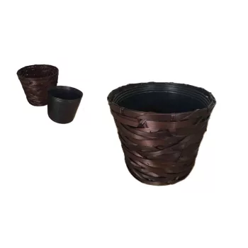 Bambus Kaspó Kócos 8-K-541/M - D20*H18cm