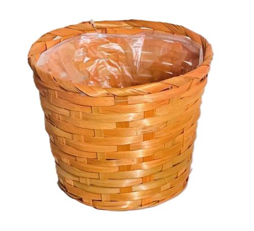 Bambusz Flor. Ovál Antikolt Narancs 66-2-A/NARANCS - 30*22*H13/49cm