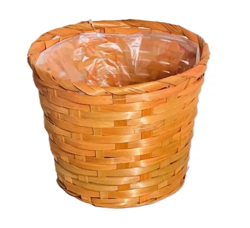 Bambusz Flor. Ovál Antikolt Narancs 66-2-A/NARANCS - 30*22*H13/49cm (80/#)
