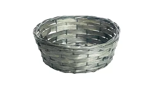 Coș de bambus Gri 208-89 - 13*15*H5.5cm