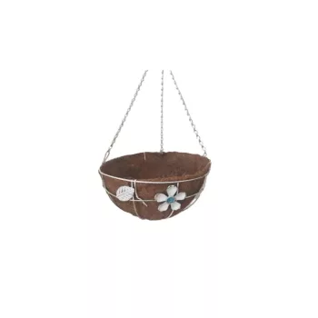 Nucă de Cocos Perla Albă Agățată 220-12 - D30*H16cm