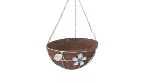 Nucă de Cocos Perla Albă Agățată 220-12 - D30*H16cm